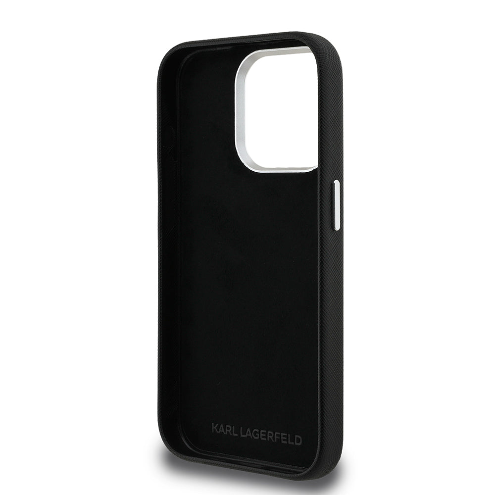 iPhone 15 Pro Max Kılıf Karl Lagerfeld Orjinal Lisanslı K&C Heads Pin Kapak