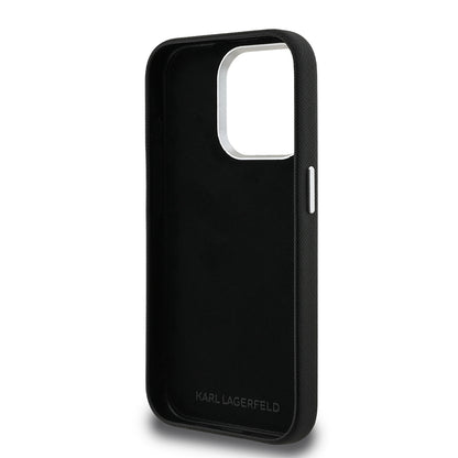 iPhone 15 Pro Max Kılıf Karl Lagerfeld Orjinal Lisanslı K&C Heads Pin Kapak