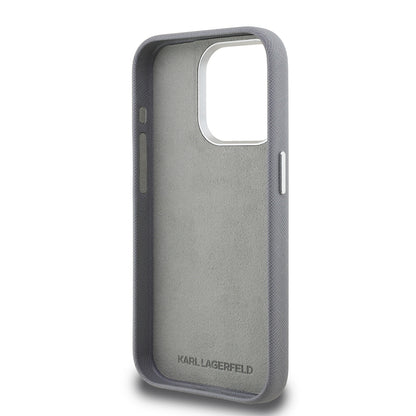 iPhone 15 Pro Max Kılıf Karl Lagerfeld Orjinal Lisanslı K&C Heads Pin Kapak