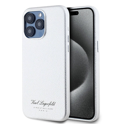 iPhone 15 Pro Max Kılıf Karl Lagerfeld Orjinal Lisanslı KL Yazılı Hotel Kapak