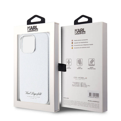 iPhone 15 Pro Max Kılıf Karl Lagerfeld Orjinal Lisanslı KL Yazılı Hotel Kapak