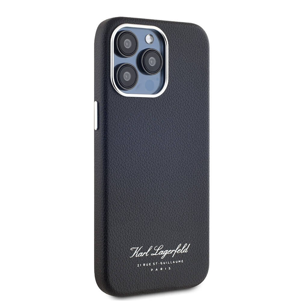 iPhone 15 Pro Max Kılıf Karl Lagerfeld Orjinal Lisanslı KL Yazılı Hotel Kapak