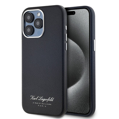 iPhone 15 Pro Max Kılıf Karl Lagerfeld Orjinal Lisanslı KL Yazılı Hotel Kapak