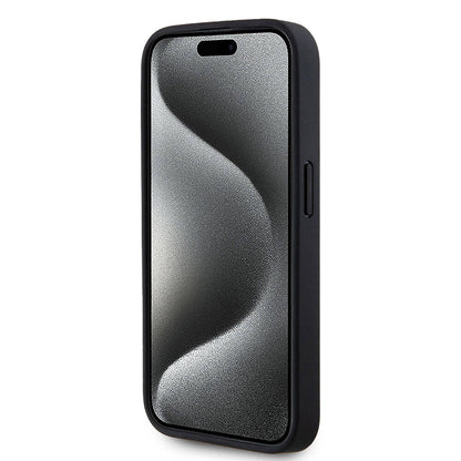 iPhone 15 Pro Max Kılıf Karl Lagerfeld Orjinal Lisanslı M-safe Şarj Özellikli KL Yazılı Hot Stamp Kapak