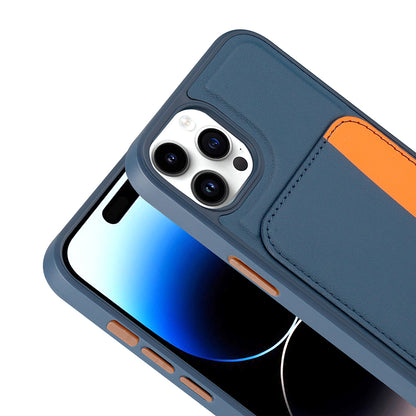Apple iPhone 15 Pro Max Kılıf Kartlıklı Zore X-Kart Silikon Kapak