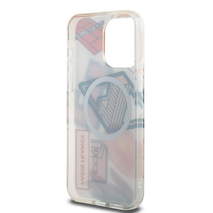 iPhone 15 Pro Max Kılıf Lacoste Orjinal Lisanslı M-safe Şarj Özellikli Çift Katmanlı Yamalar Desenli Kapak