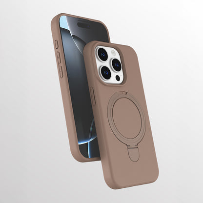 Apple iPhone 15 Pro Max Kılıf M-safe Şarj Özellikli Standlı Zore Samara Kapak