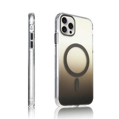 Apple iPhone 15 Pro Max Kılıf M-safe Şarj Özellikli Transparan Renk Geçişli Zore Toros Kapak