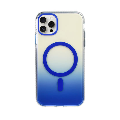 Apple iPhone 15 Pro Max Kılıf M-safe Şarj Özellikli Transparan Renk Geçişli Zore Toros Kapak