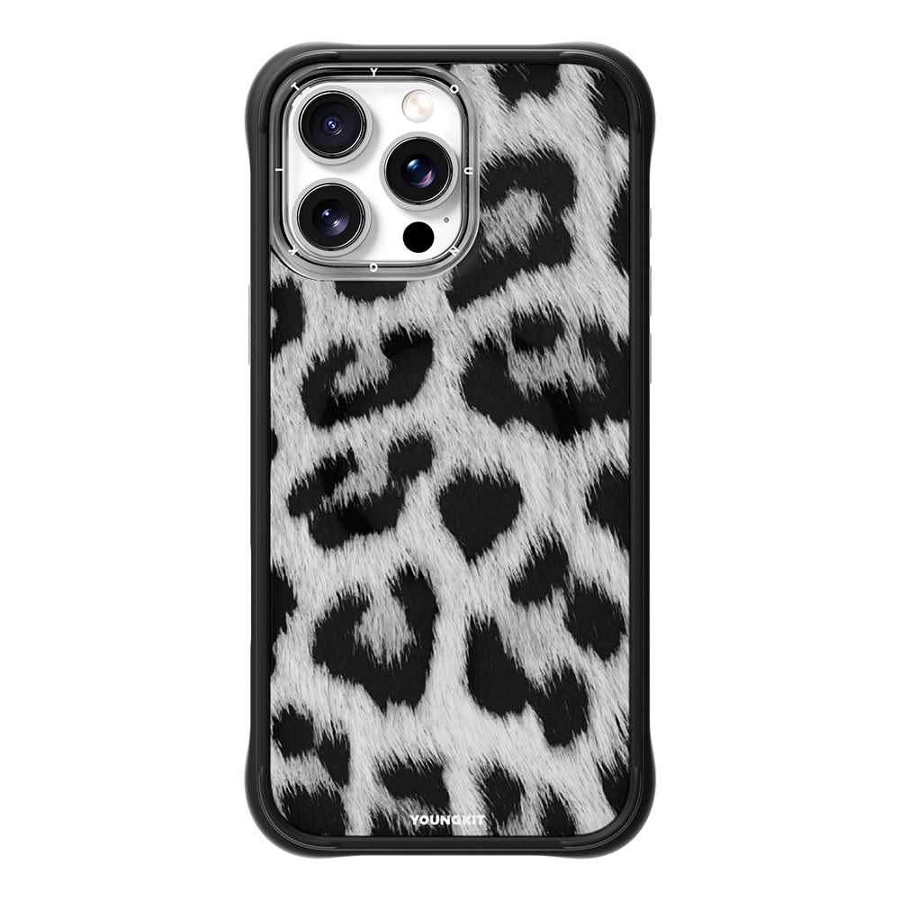 iPhone 15 Pro Max Kılıf M-safe Şarj Özellikli Youngkit Leopard Serisi Kapak
