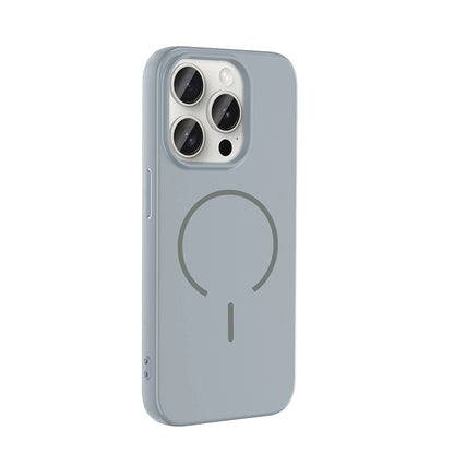 Apple iPhone 15 Pro Max Kılıf M-safe Şarj Özellikli Zore Meta Kapak