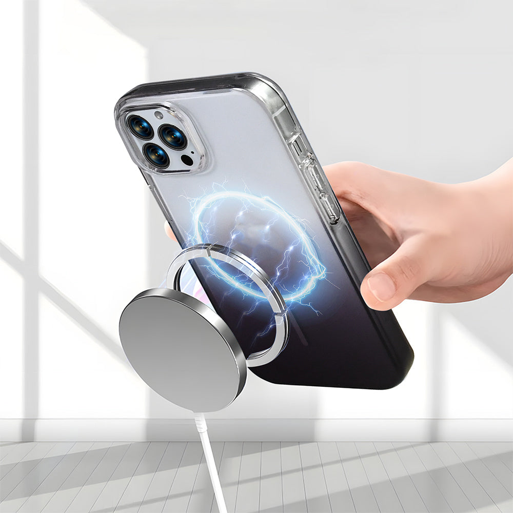 Apple iPhone 15 Pro Max Kılıf M-Safe Şarj Özellikli Zore Septik Silikon Kapak