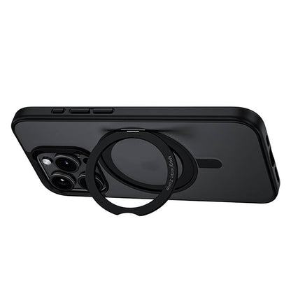 iPhone 15 Pro Max Kılıf M-safe Şarj Özellikli 360° Dönebilen Benks Pop Stand Kapak