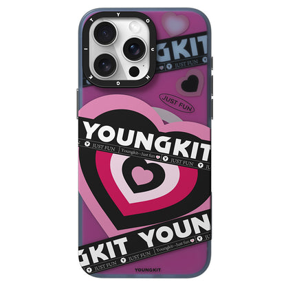 iPhone 15 Pro Max Kılıf M-safe Şarj Özellikli Airbagli Çift Katmanlı Youngkit Flipped Serisi Kapak