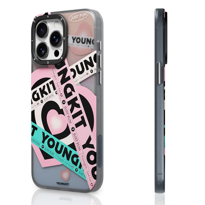 iPhone 15 Pro Max Kılıf M-safe Şarj Özellikli Airbagli Çift Katmanlı Youngkit Flipped Serisi Kapak
