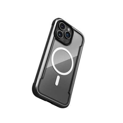 iPhone 15 Pro Max Kılıf M-safe Şarj Özellikli Airbagli Raptic Shield Serisi Şeffaf Arka Yüzey Kapak