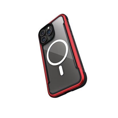 iPhone 15 Pro Max Kılıf M-safe Şarj Özellikli Airbagli Raptic Shield Serisi Şeffaf Arka Yüzey Kapak