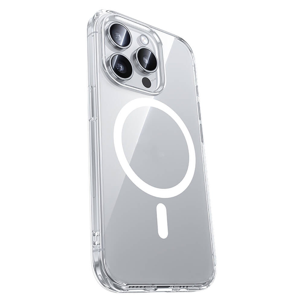 iPhone 15 Pro Max Kılıf M-safe Şarj Özellikli Airbagli Şeffaf Benks LucentPro Serisi Kapak