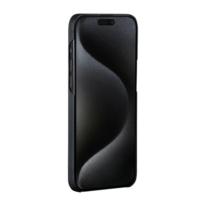 iPhone 15 Pro Max Kılıf M-safe Şarj Özellikli Aramid Fiber Pitaka Tactile Woven Break The Line Kapak