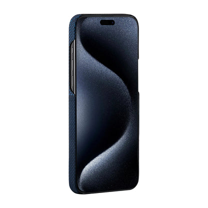 iPhone 15 Pro Max Kılıf M-safe Şarj Özellikli Aramid Fiber Pitaka Tactile Woven Starpeak Serisi Milky Way Galaxy Kapak