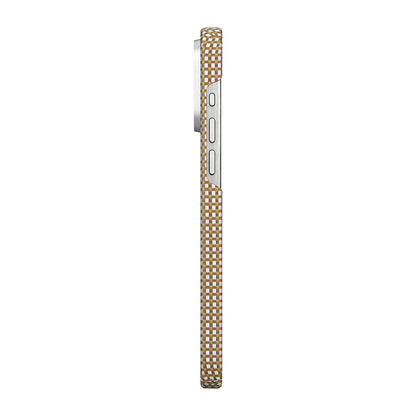 iPhone 15 Pro Max Kılıf M-safe Şarj Özellikli Awa Tasarımlı 1500D Aramid Fiber Pitaka Ultra-Slim Classic Serisi Canyon Kapak