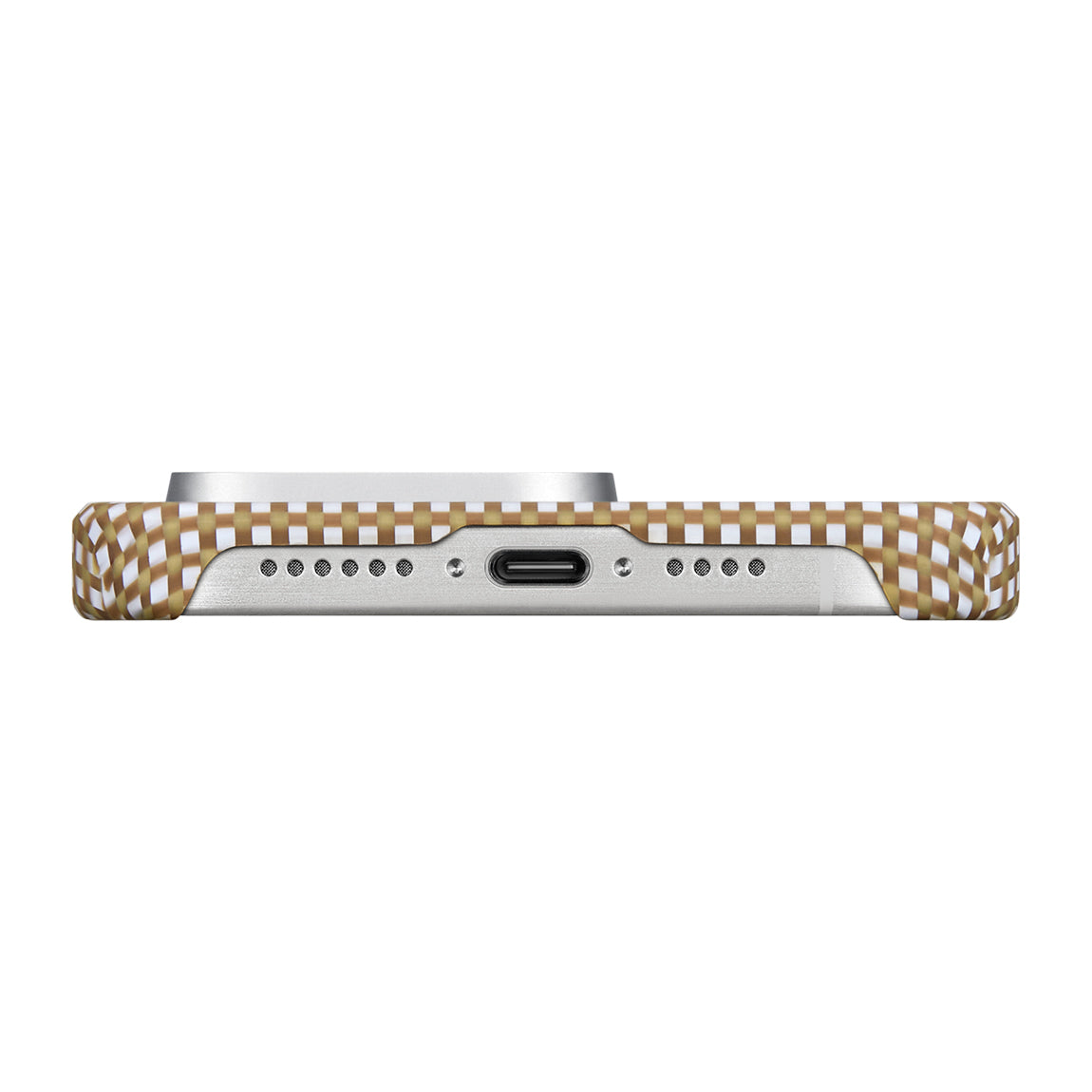 iPhone 15 Pro Max Kılıf M-safe Şarj Özellikli Awa Tasarımlı 1500D Aramid Fiber Pitaka Ultra-Slim Classic Serisi Canyon Kapak