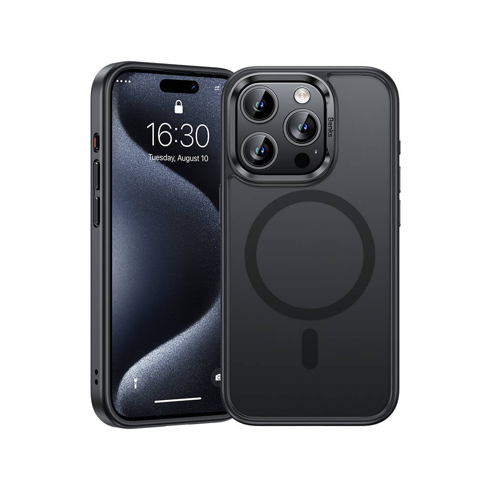 iPhone 15 Pro Max Kılıf M-safe Şarj Özellikli Benks Mist Protective Kapak