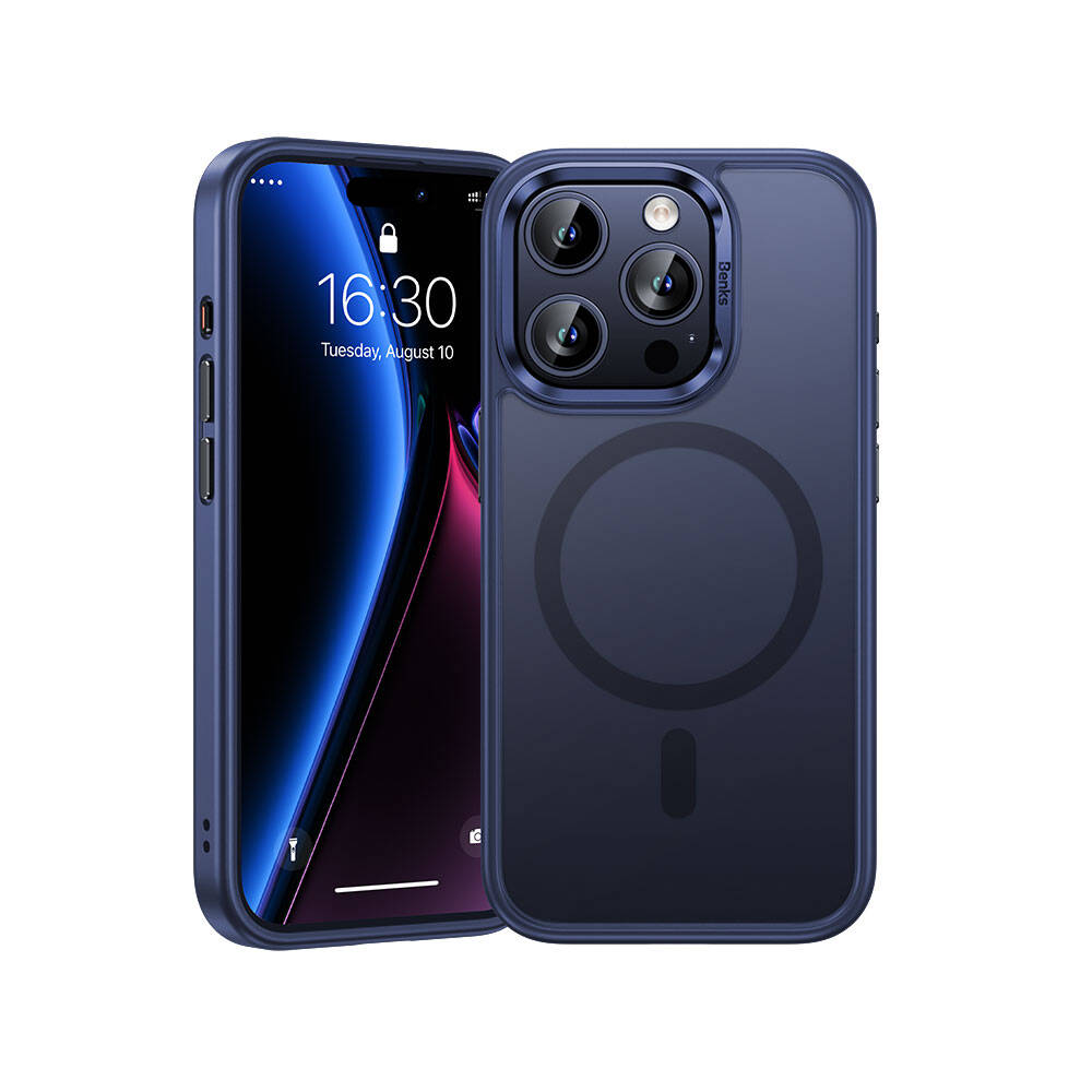 iPhone 15 Pro Max Kılıf M-safe Şarj Özellikli Benks Mist Protective Kapak