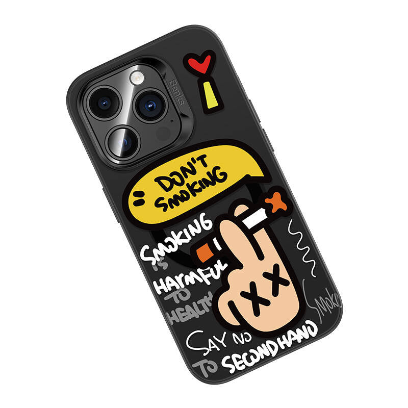 Apple iPhone 15 Pro Max Kılıf M-safe Şarj Özellikli Benks No Smoking Kapak