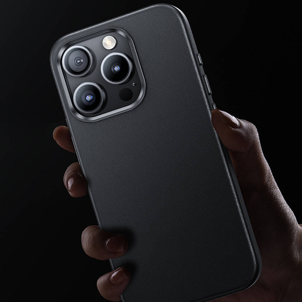 Apple iPhone 15 Pro Max Kılıf M-safe Şarj Özellikli Benks Vintage Leather Kapak