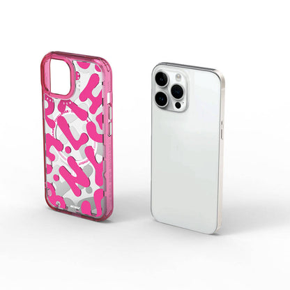 iPhone 15 Pro Max Kılıf M-safe Şarj Özellikli Boya Desenli Wiwu Fluorescent G Serisi Kapak