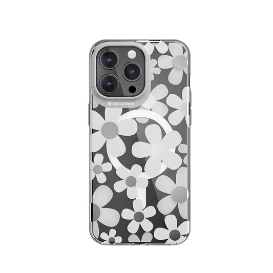 iPhone 15 Pro Max Kılıf M-safe Şarj Özellikli Çift IMD Baskılı Lisanslı Switcheasy Artist-M Fleur Kapak