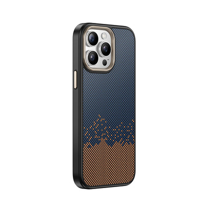 Apple iPhone 15 Pro Max Kılıf M-safe Şarj Özellikli Karbon Fiber Görünümlü Zore Antina Kapak