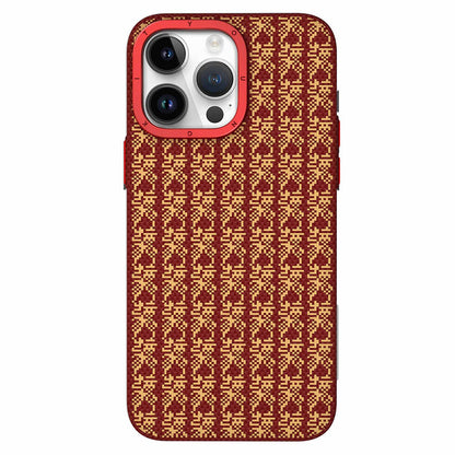 iPhone 15 Pro Max Kılıf M-safe Şarj Özellikli Kevlar 1500D Youngkit Auspicious Loong Serisi Kapak