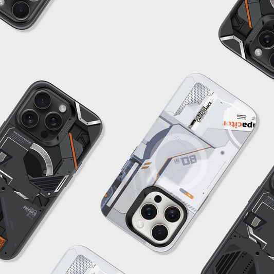 iPhone 15 Pro Max Kılıf M-safe Şarj Özellikli Mekanik Tasarımlı Benks Perspective Serisi Kapak