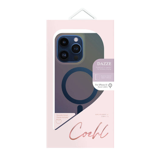 iPhone 15 Pro Max Kılıf M-safe Şarj Özellikli Mistik Mor Renkli Coehl Dazze Kapak