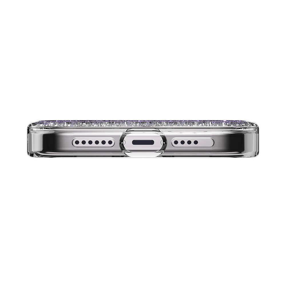 iPhone 15 Pro Max Kılıf M-safe Şarj Özellikli Parlayan Simli Şeffaf Lisanslı Switcheasy Starfield-M Kapak