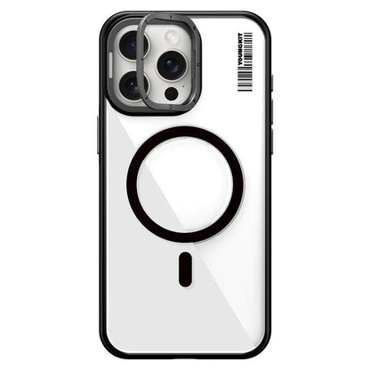 iPhone 15 Pro Max Kılıf M-safe Şarj Özellikli Sararma Önleyici Youngkit Crystal Grid Kapak