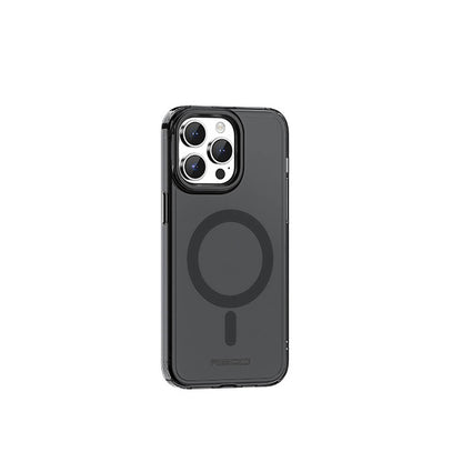 iPhone 15 Pro Max Kılıf M-safe Şarj Özellikli Saydam Arka Yüzey Recci Crystal Color Serisi Kapak