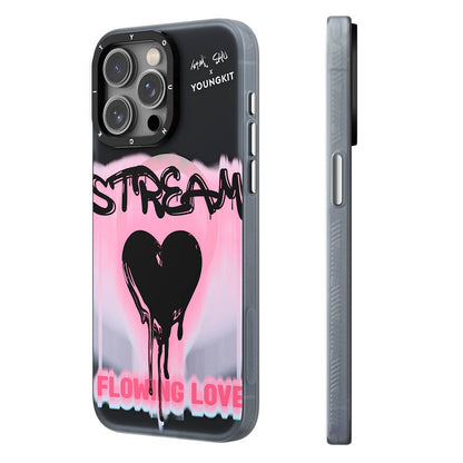 iPhone 15 Pro Max Kılıf M-safe Şarj Özellikli Shu Tasarımlı Youngkit Dreamland Serisi Kapak