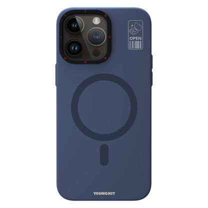 iPhone 15 Pro Max Kılıf M-safe Şarj Özellikli Standlı YoungKit Hermit Bracket Serisi Kapak