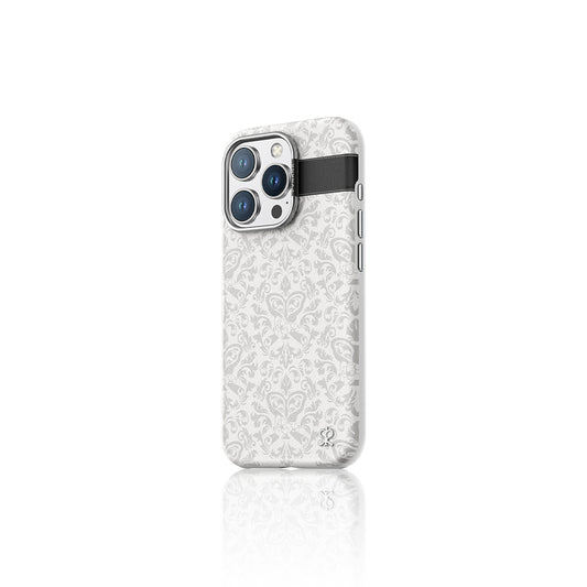 iPhone 15 Pro Max Kılıf M-safe Şarj Özellikli Suni Deri Tasarımlı Desenli Pynana Print Serisi Kapak