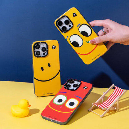 iPhone 15 Pro Max Kılıf M-safe Şarj Özellikli Sunshine Tasarımlı Youngkit Daily Happy Serisi Kapak