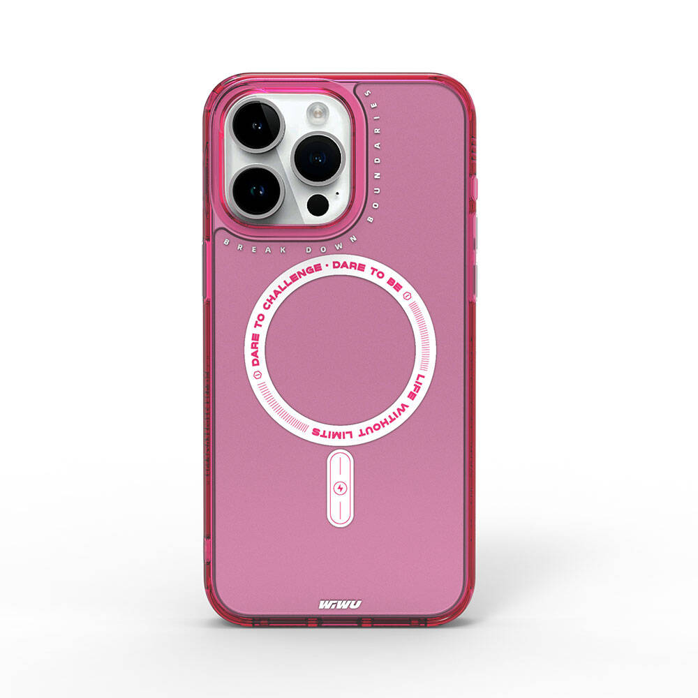 iPhone 15 Pro Max Kılıf M-safe Şarj Özellikli Wiwu Basic Color J Serisi Kapak