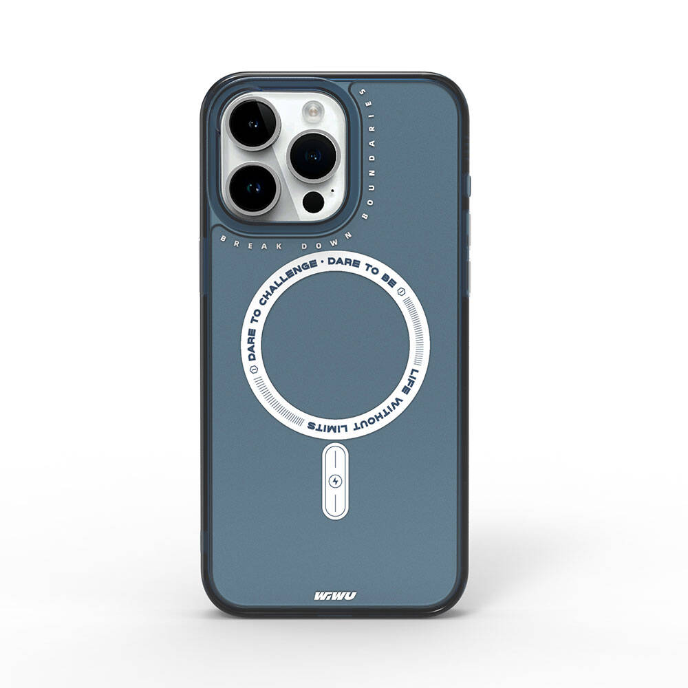 iPhone 15 Pro Max Kılıf M-safe Şarj Özellikli Wiwu Basic Color J Serisi Kapak