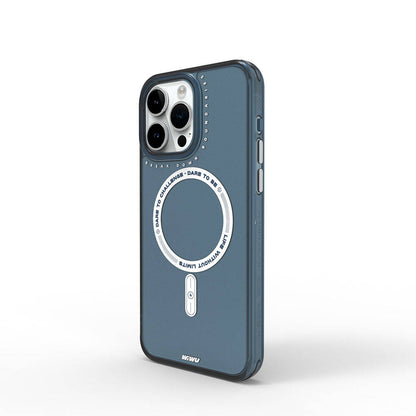 iPhone 15 Pro Max Kılıf M-safe Şarj Özellikli Wiwu Basic Color J Serisi Kapak