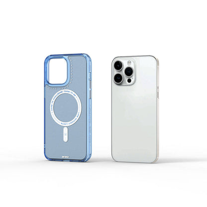 iPhone 15 Pro Max Kılıf M-safe Şarj Özellikli Wiwu Basic Color J Serisi Kapak