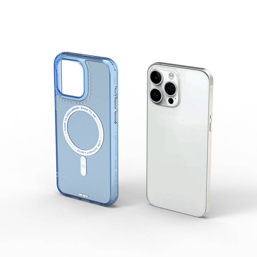 iPhone 15 Pro Max Kılıf M-safe Şarj Özellikli Wiwu Basic Color J Serisi Kapak
