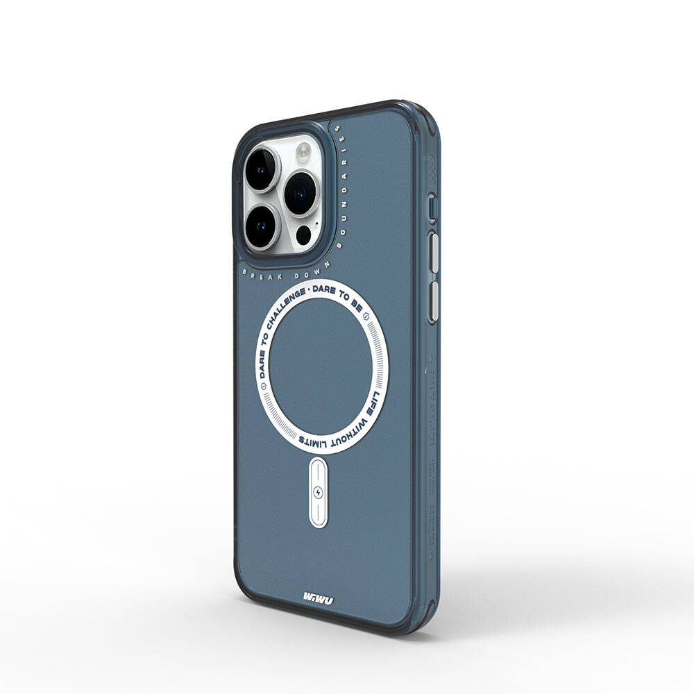 iPhone 15 Pro Max Kılıf M-safe Şarj Özellikli Wiwu Basic Color J Serisi Kapak