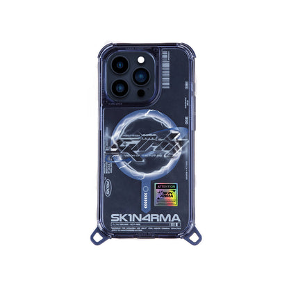 iPhone 15 Pro Max Kılıf M-safe Şarj Özellikli Yazı Desenli SkinArma Bolt Kapak